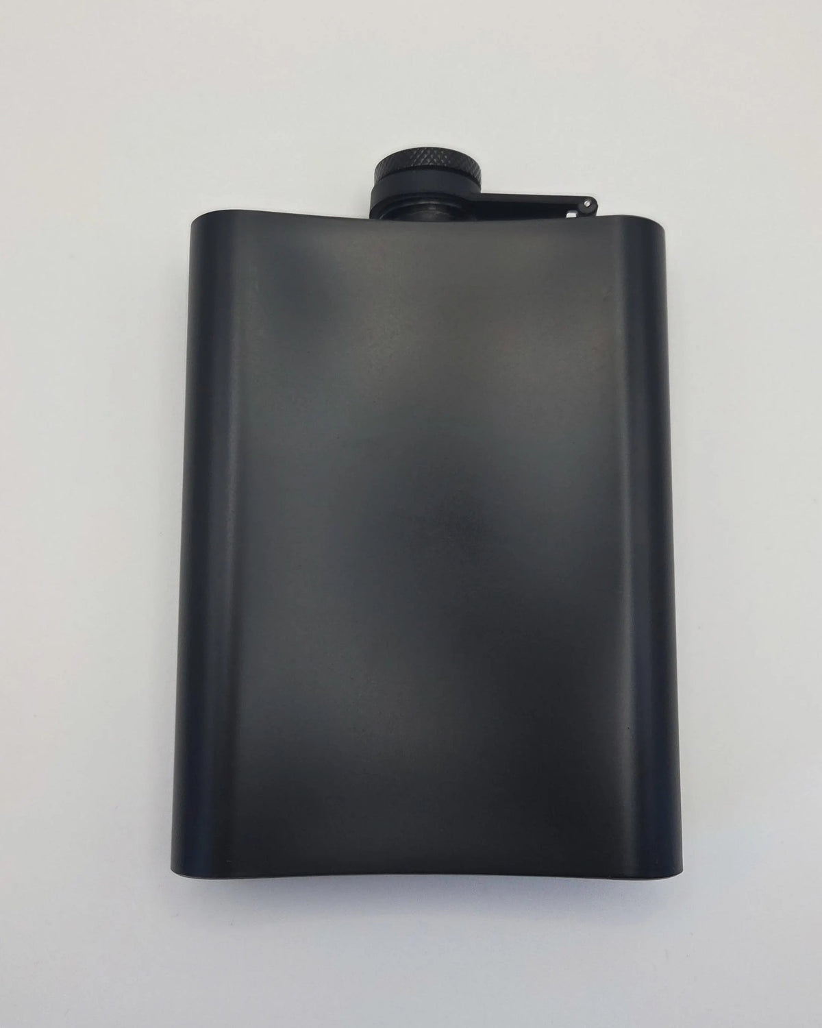 Personalised Matte Black Engraved Hip Flask