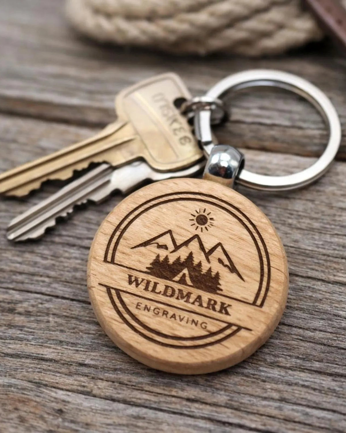 Personalised Wooden Keyrings