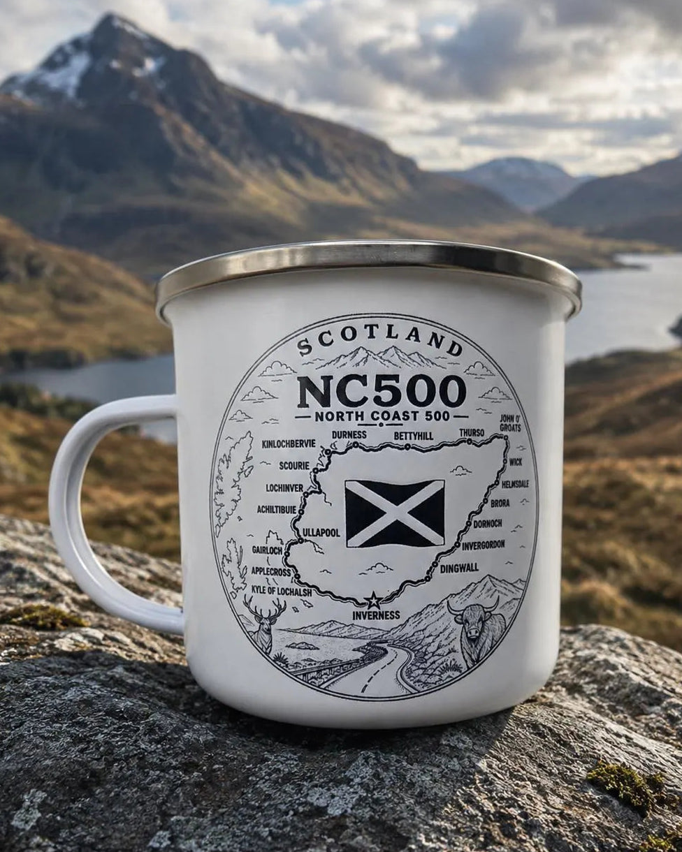 NC500 Scotland Enamel Mug