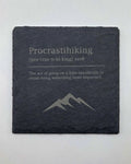 Funny Hiking Definitions Slate Coasters