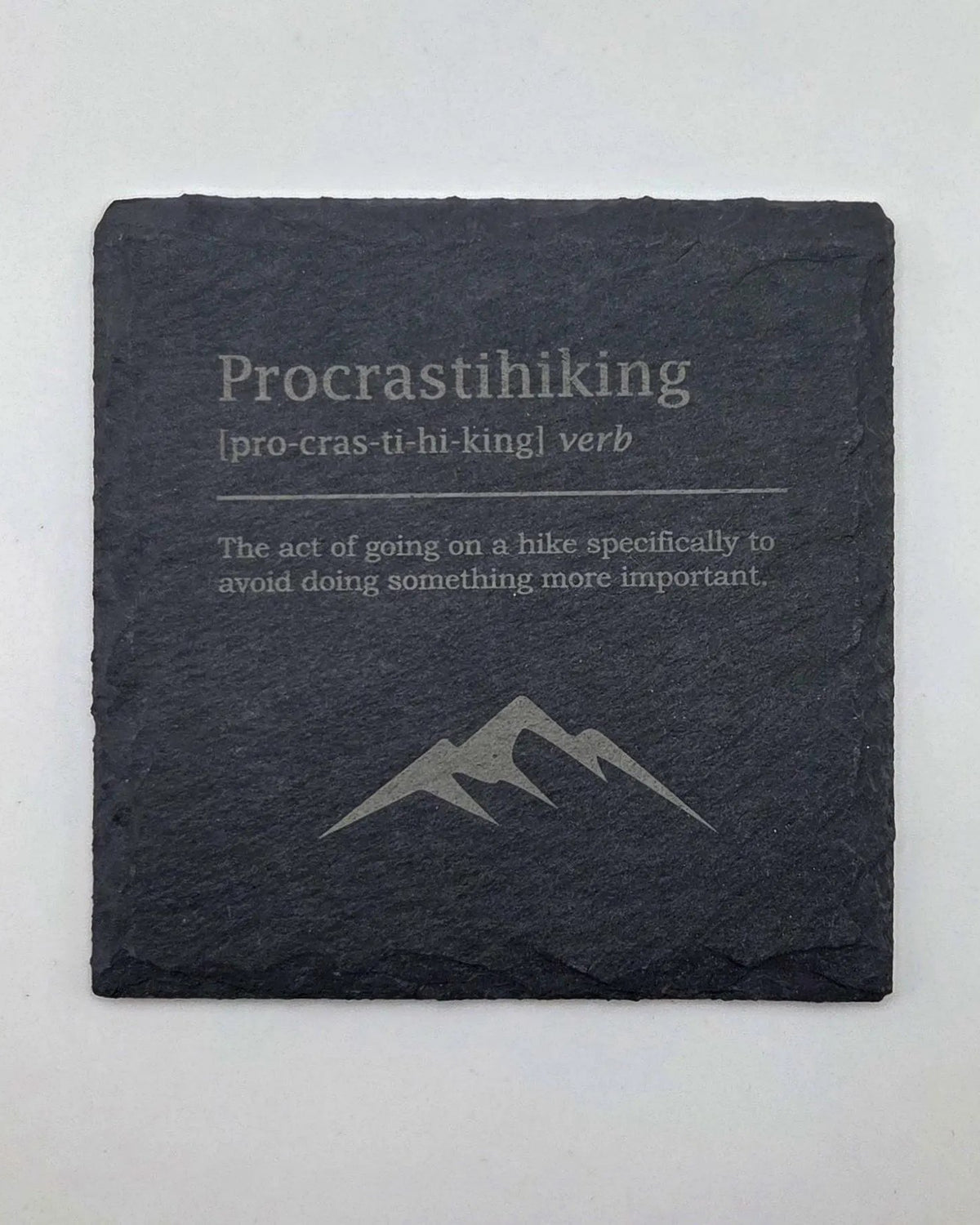 Funny Hiking Definitions Slate Coasters