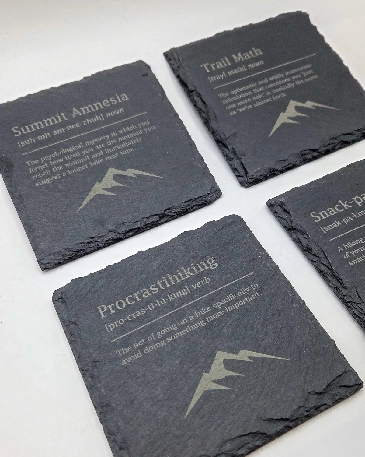 Funny Hiking Definitions Slate Coasters