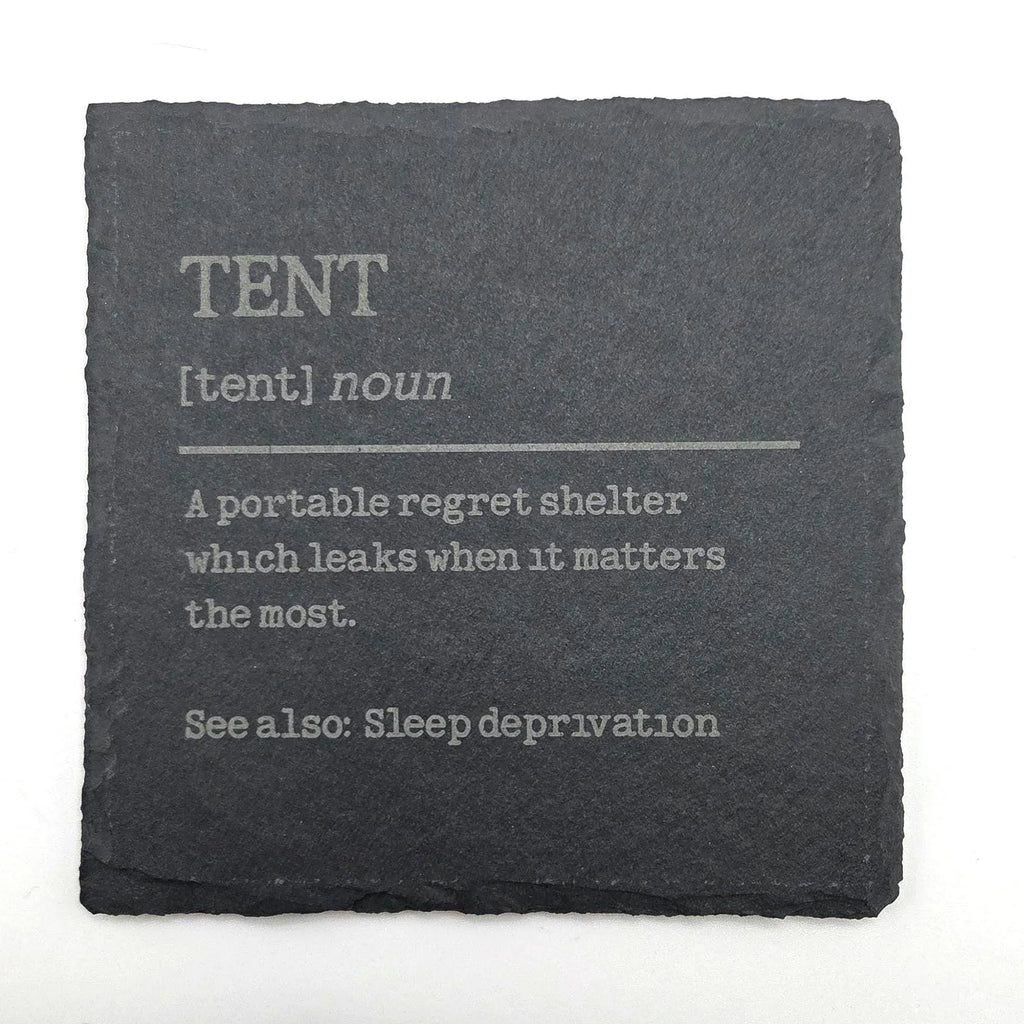 Funny Hiking Definitions Slate Coasters
