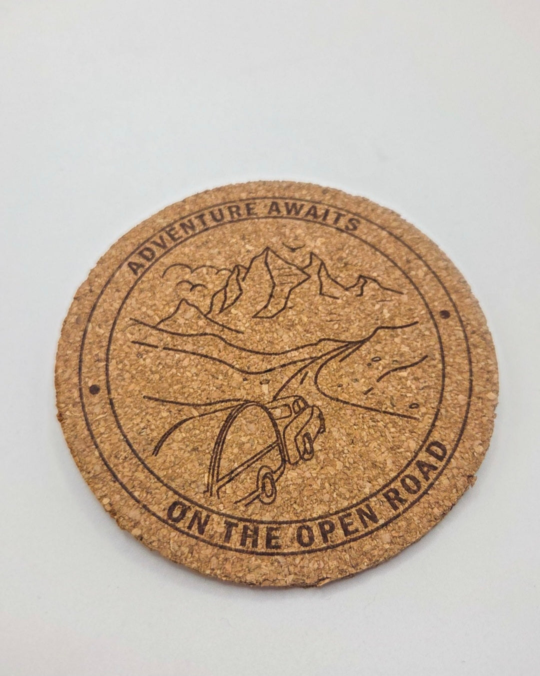 Adventure Awaits Cork Coaster Set