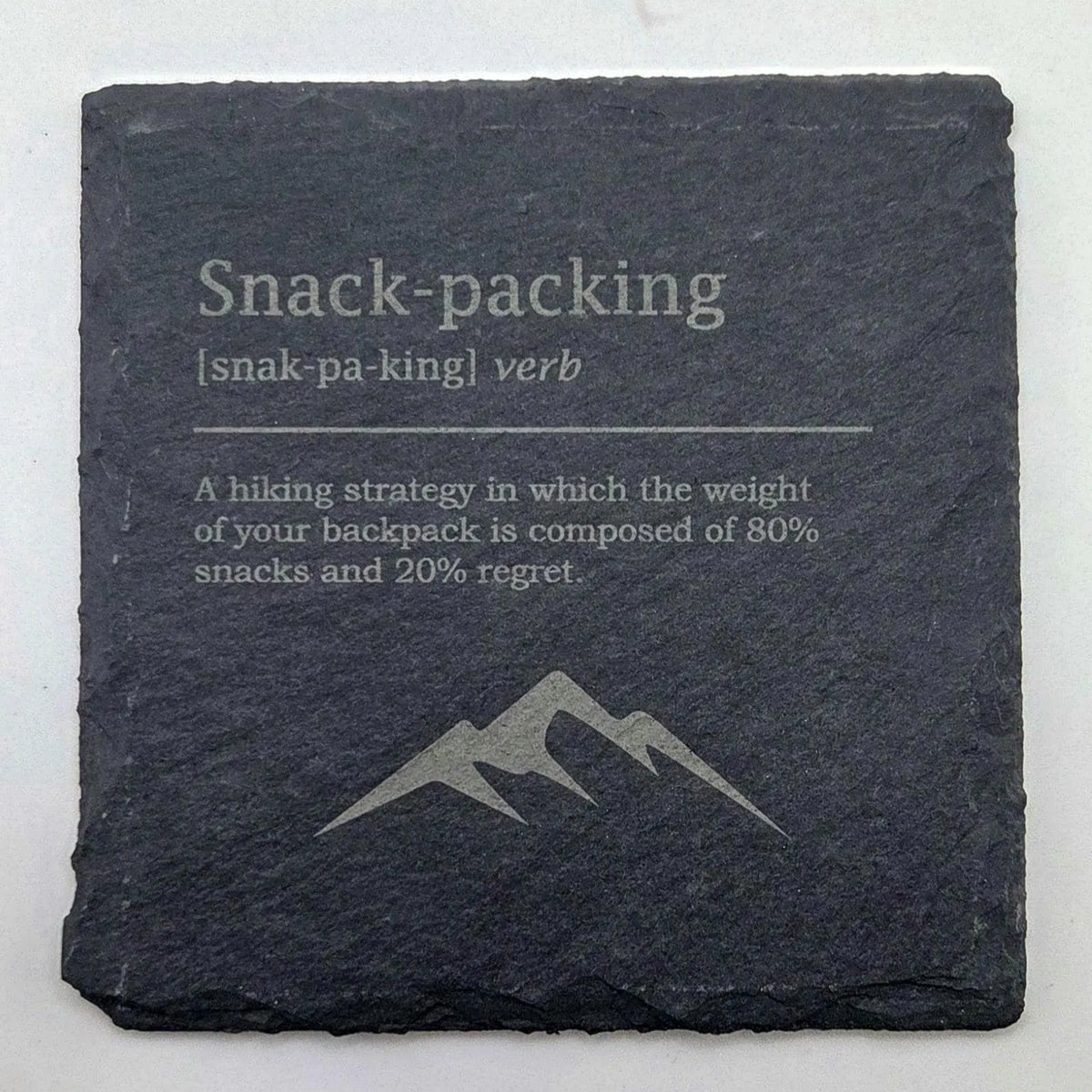 Funny Hiking Definitions Slate Coasters