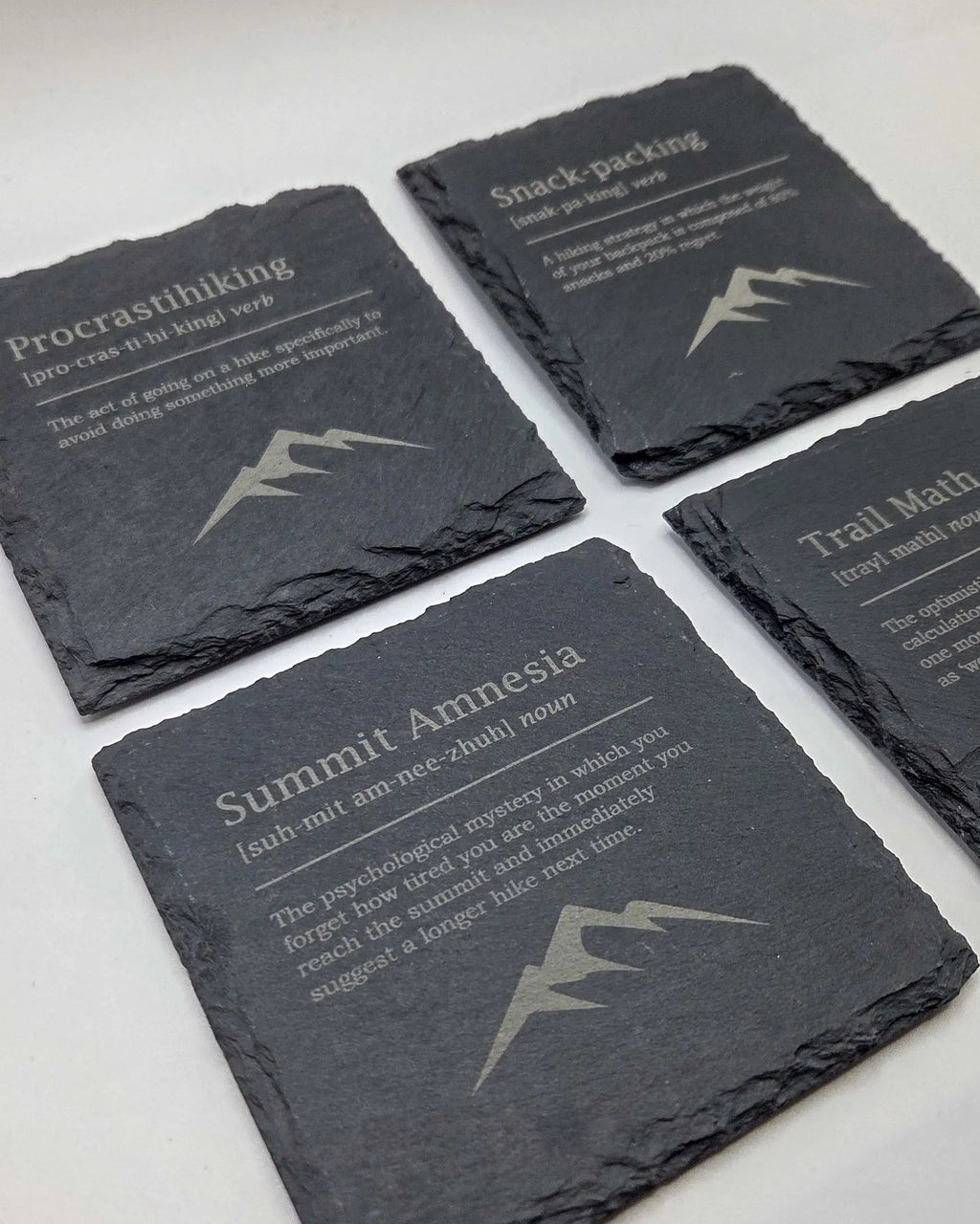 Funny Hiking Definitions Slate Coasters