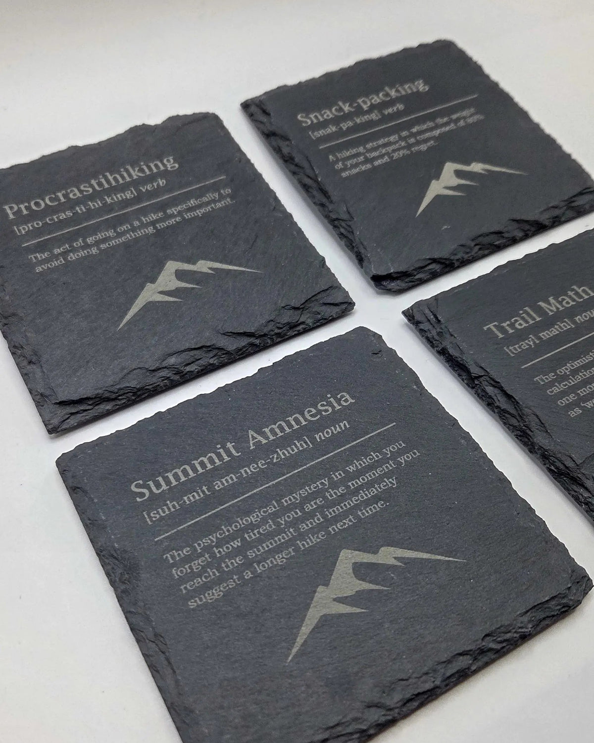 Funny Hiking Definitions Slate Coasters